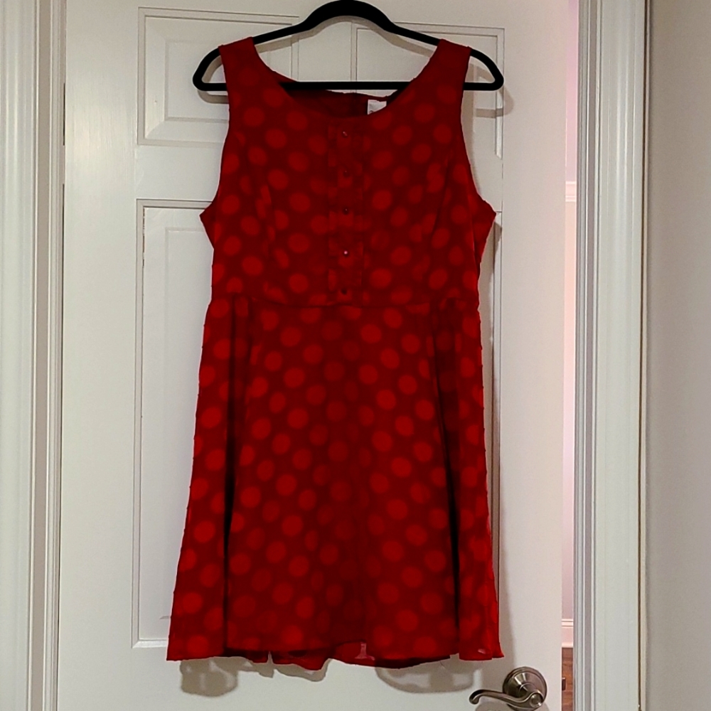 NWT Disney Mini Rocks Dots Dress, size 16